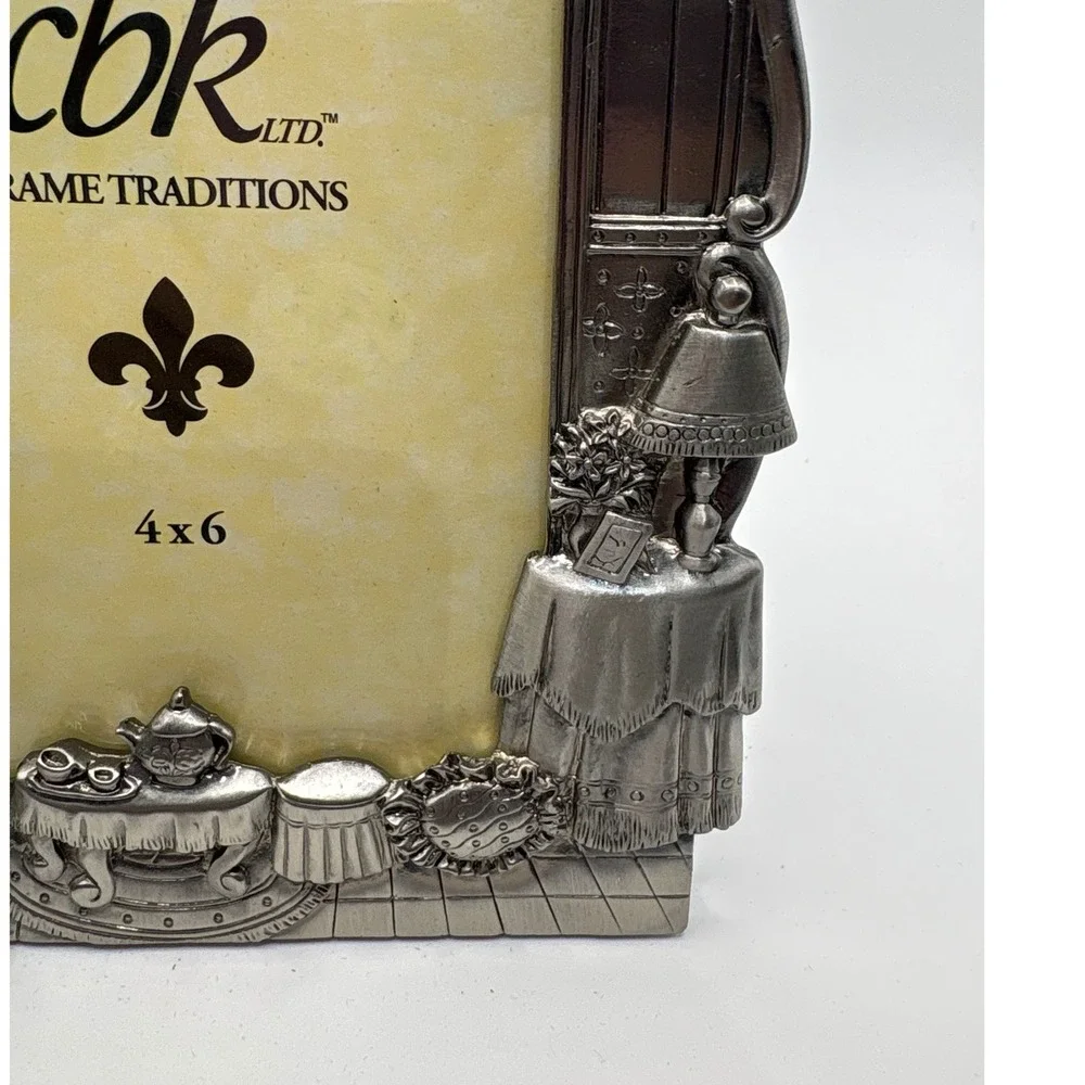 CBK LTD Me & My Big Brother Picture Frame Kids 4x6 Silver Teddy Bear Tea Party